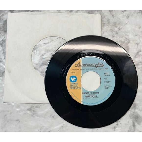 James Taylor Fire and Rain /Shower The People 45 Soft Rock 1970s American Pie - Picture 5 of 6